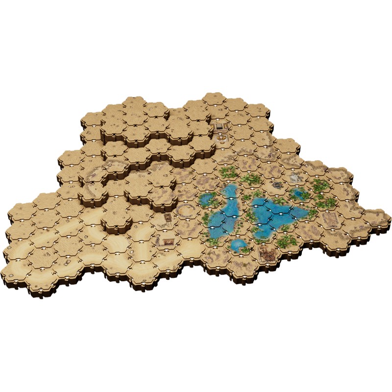 Lorescape TS - Désert (150 hexagones)